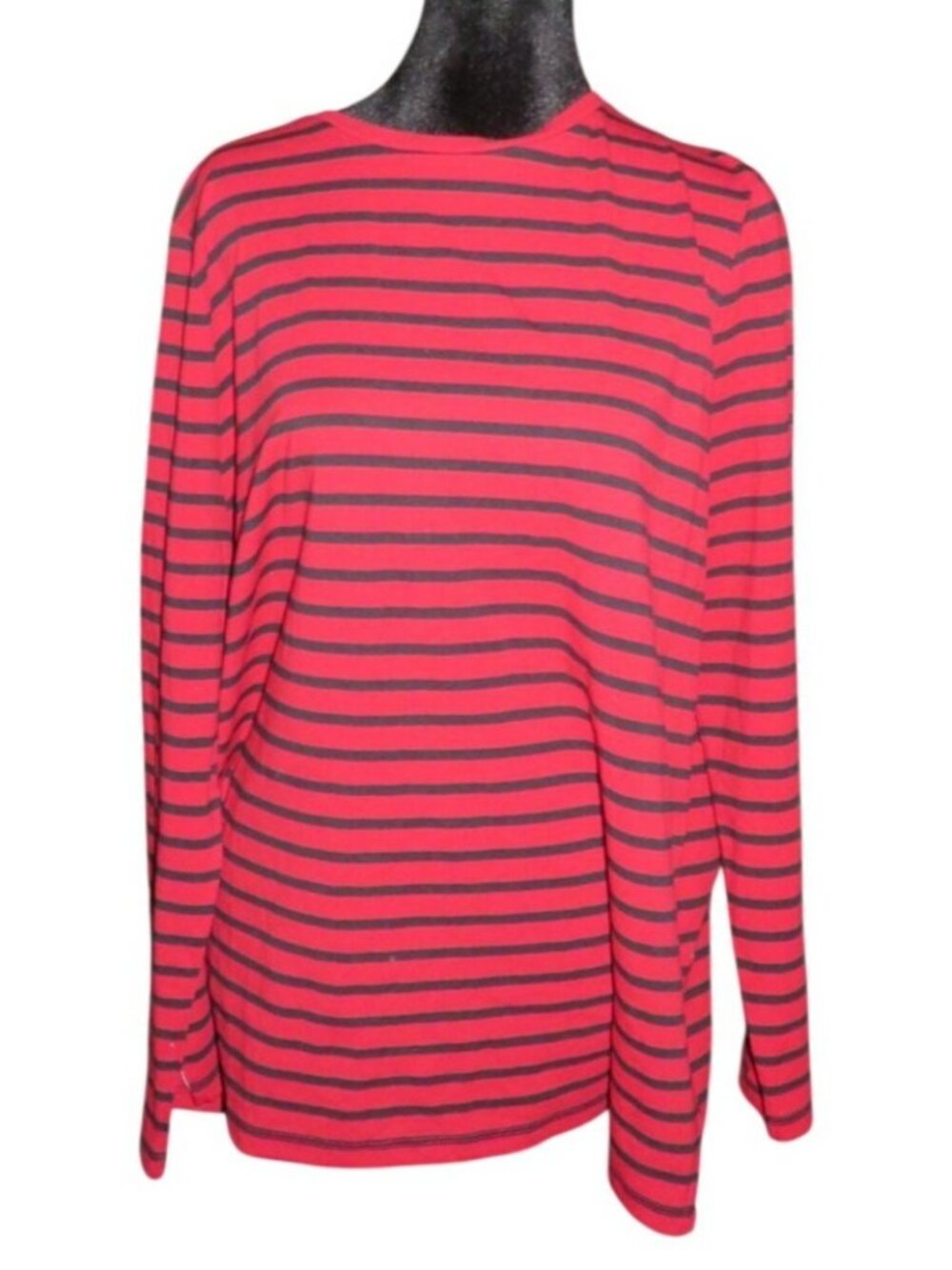 Ralph Lauren Cotton  Red & Blue Striped Long Sleeved Shirt 1X